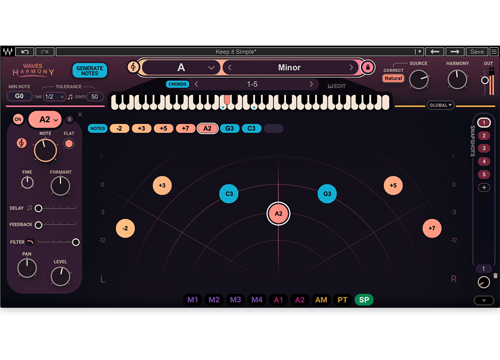 Waves Harmony, un armonizador de 8 voces avanzado y fácil de usar